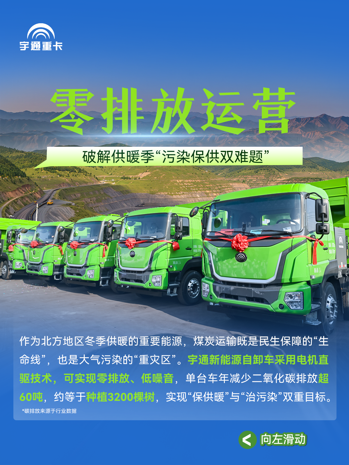 煤海逐“绿”，“碳”寻未来丨宇通新能源自卸车批量交付临汾