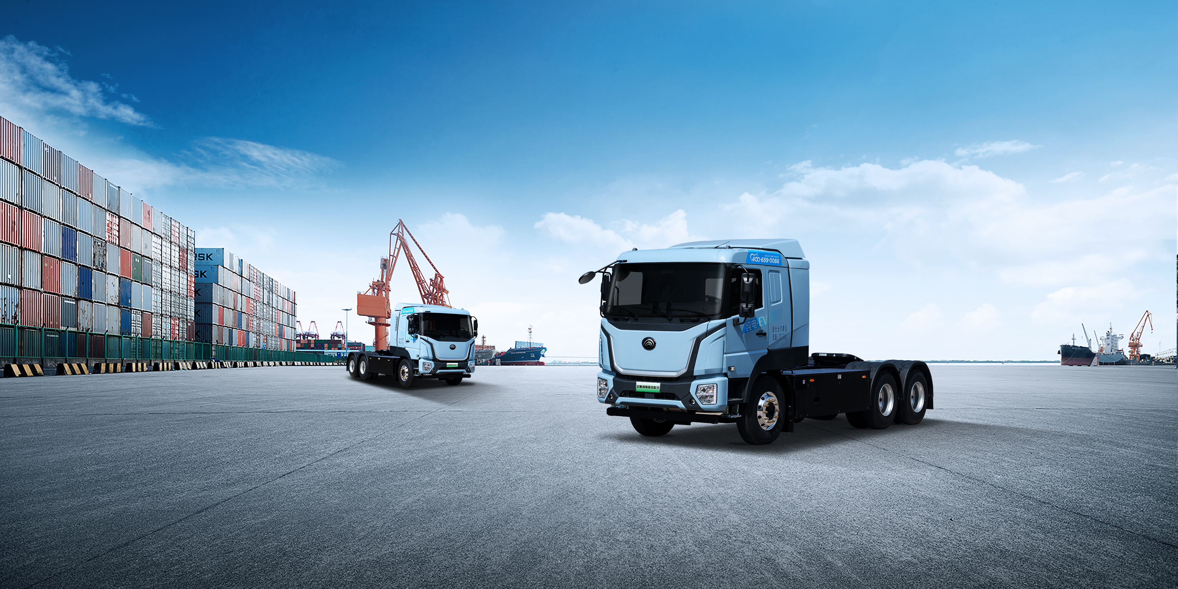 400度平顶底置充电牵引车