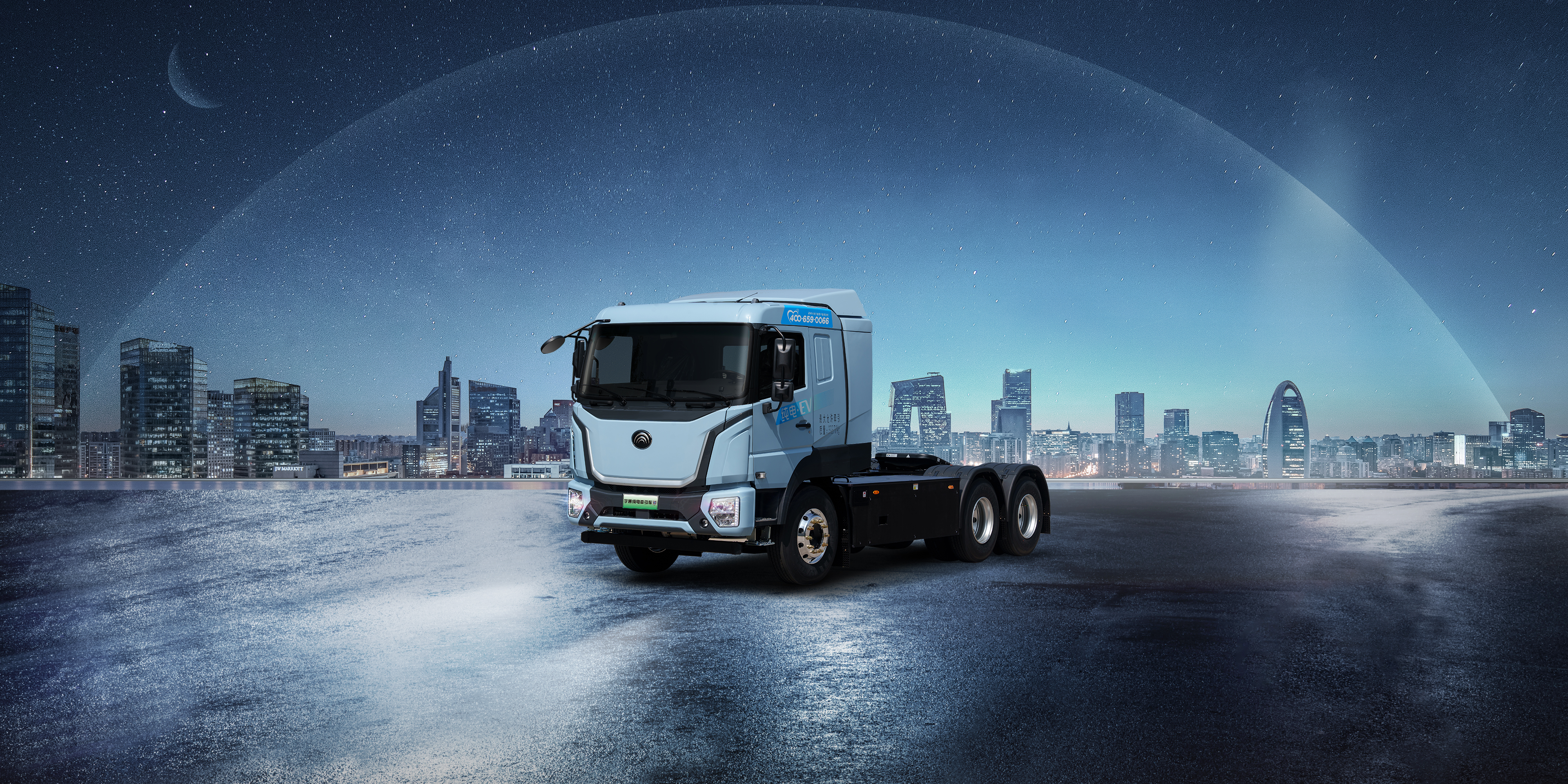 400度平顶底置充电牵引车