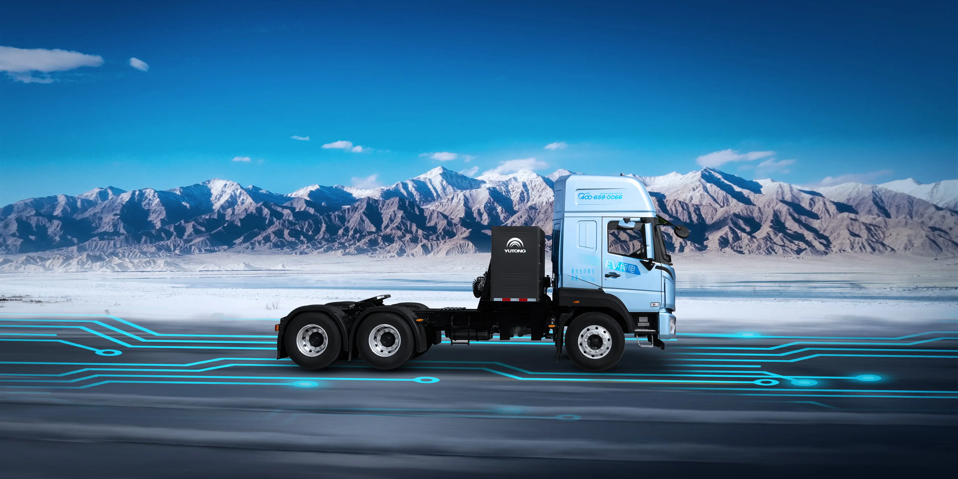 400度后背充电牵引车