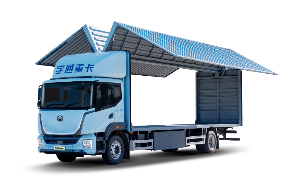 宇通纯电翼开启厢式运输车